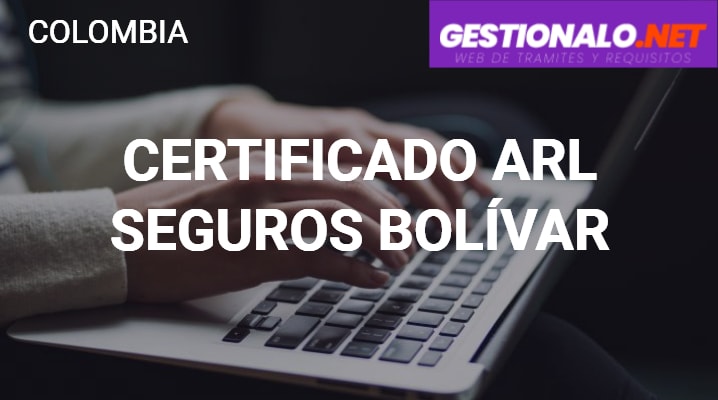 Certificado ARL Seguros Bolívar