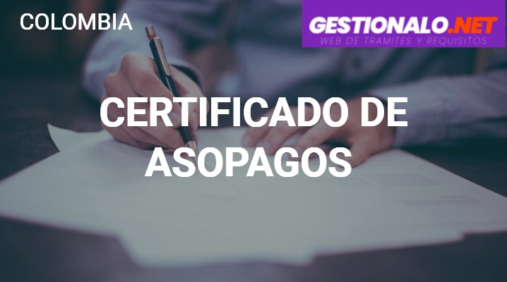 Certificado de Asopagos